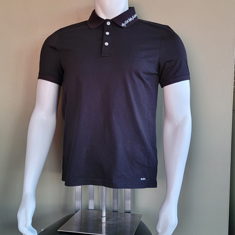 Michael Kors Black Polo Shirt NEW Small